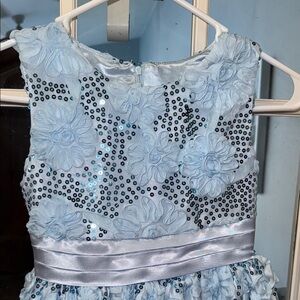 American Princess blue sequence, elegant dress girls size 10